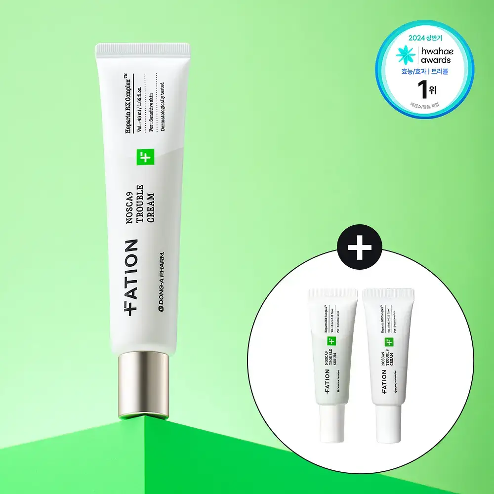 [단독기획/5겹장벽크림] 파티온 노스카나인 트러블 크림 45ml 기획(+5ml+세럼 5ml)